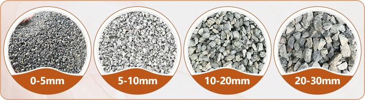 大型石子破碎機(jī)處理的成品機(jī)制砂骨料