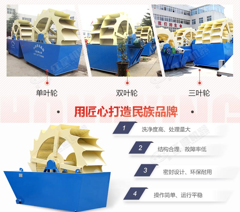 小型河沙洗砂機(jī)-輪斗洗砂機(jī)型號